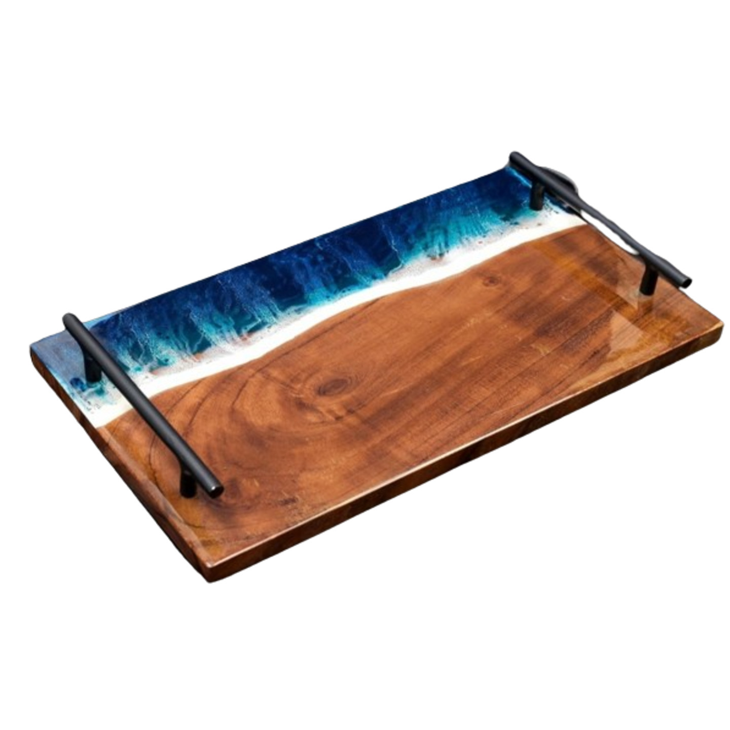 Acacia Wood Platter with Handles
