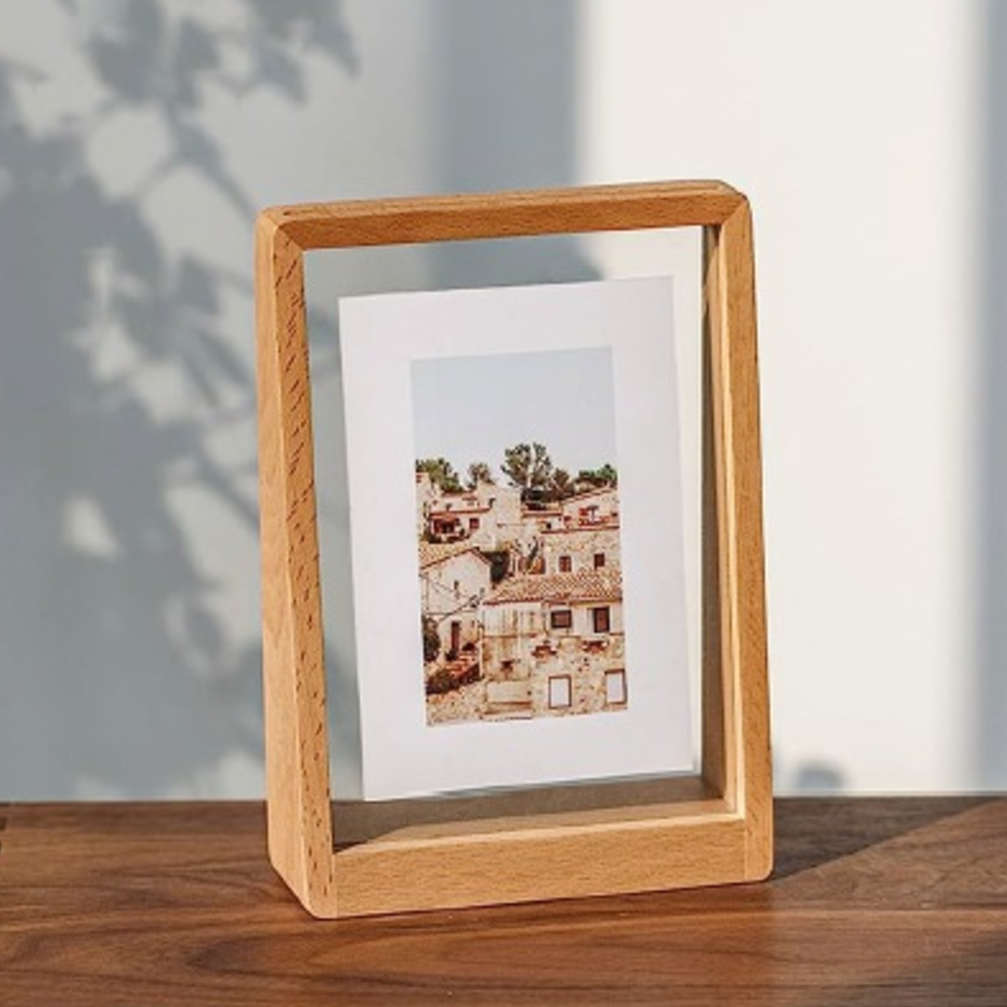 Pinewood Floating Photo Frame