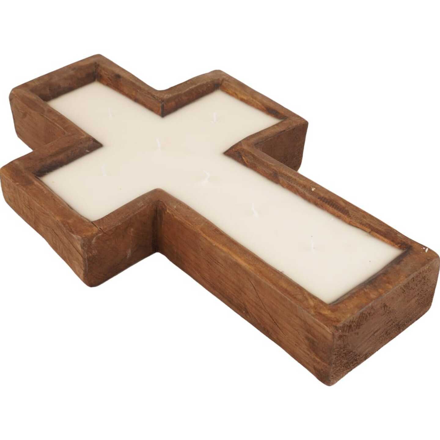 Cross Dough Bowl Candle Holder