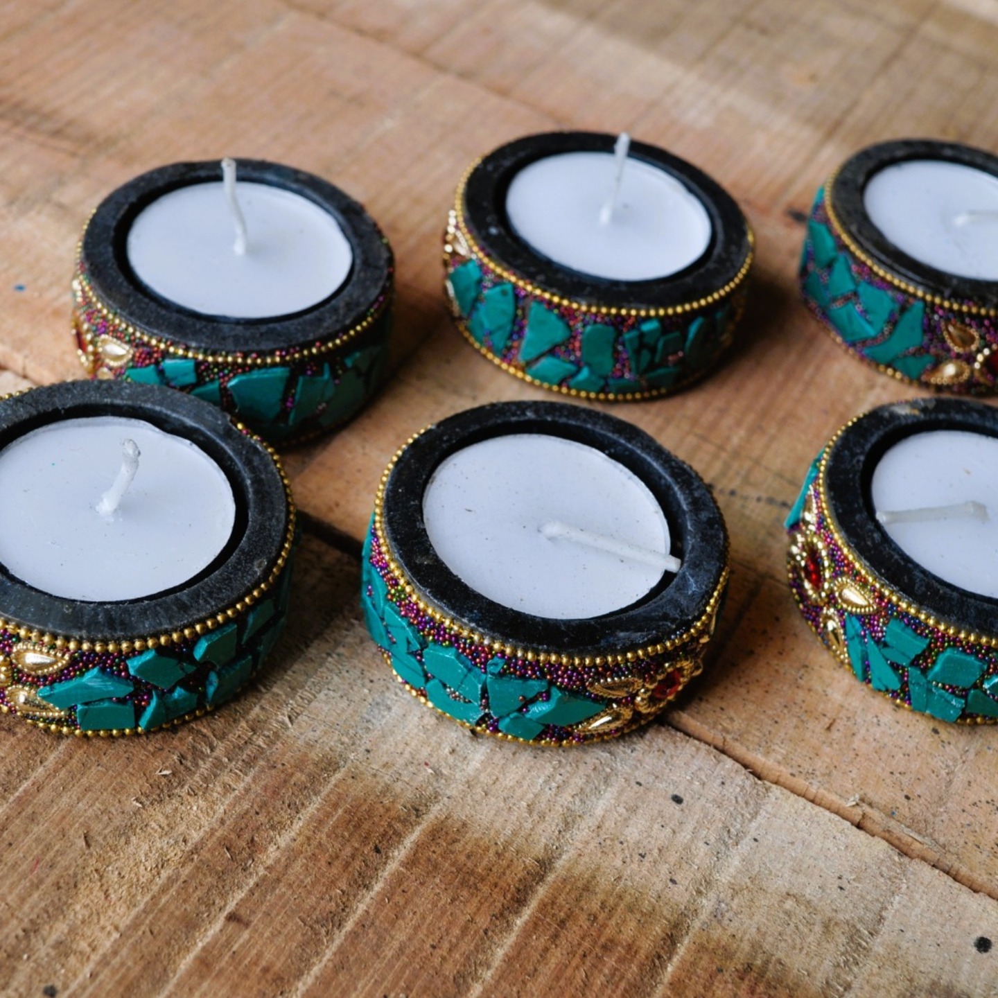 Stylish small Candle Holders Set of 6