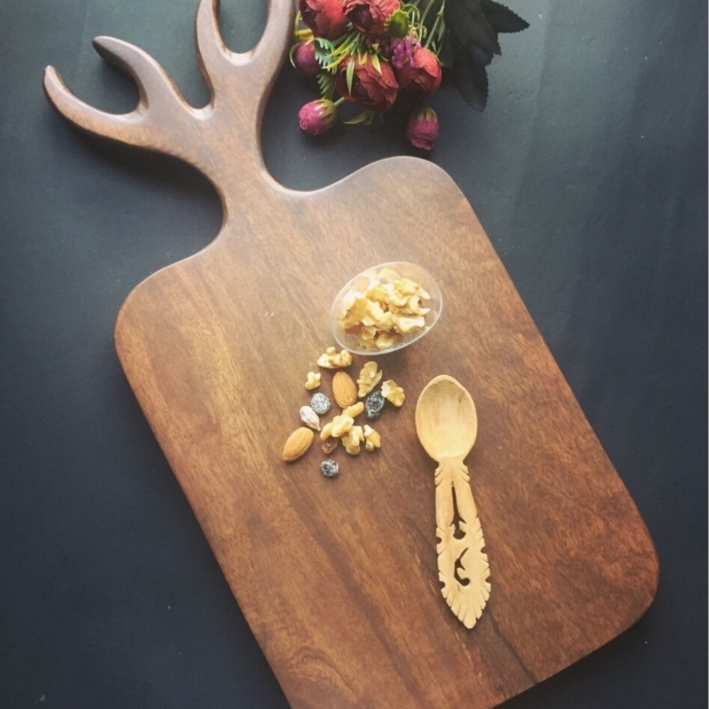 Wooden Antler PlatterChopping Board