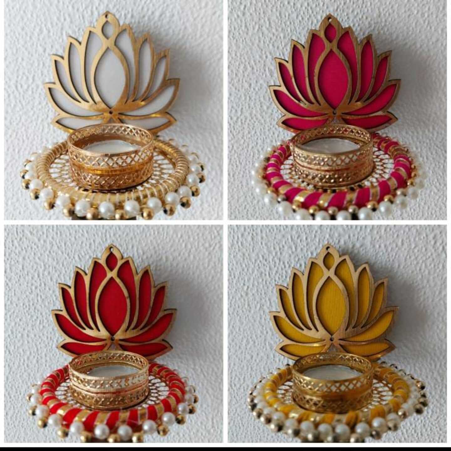 Lotus Candle Holder MULTICOLOR