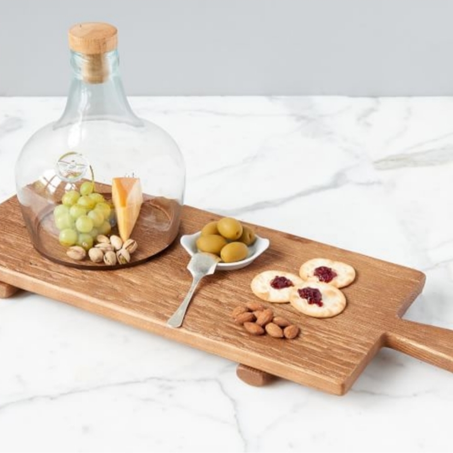Wooden Classic Footed Platter