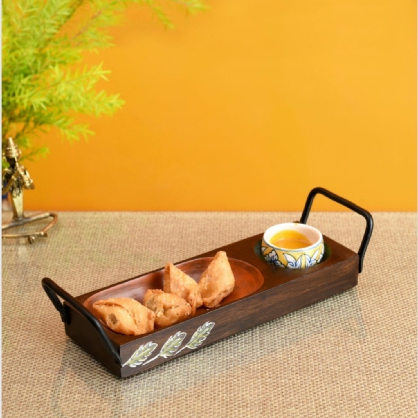 Wooden Snacks Serving Platter