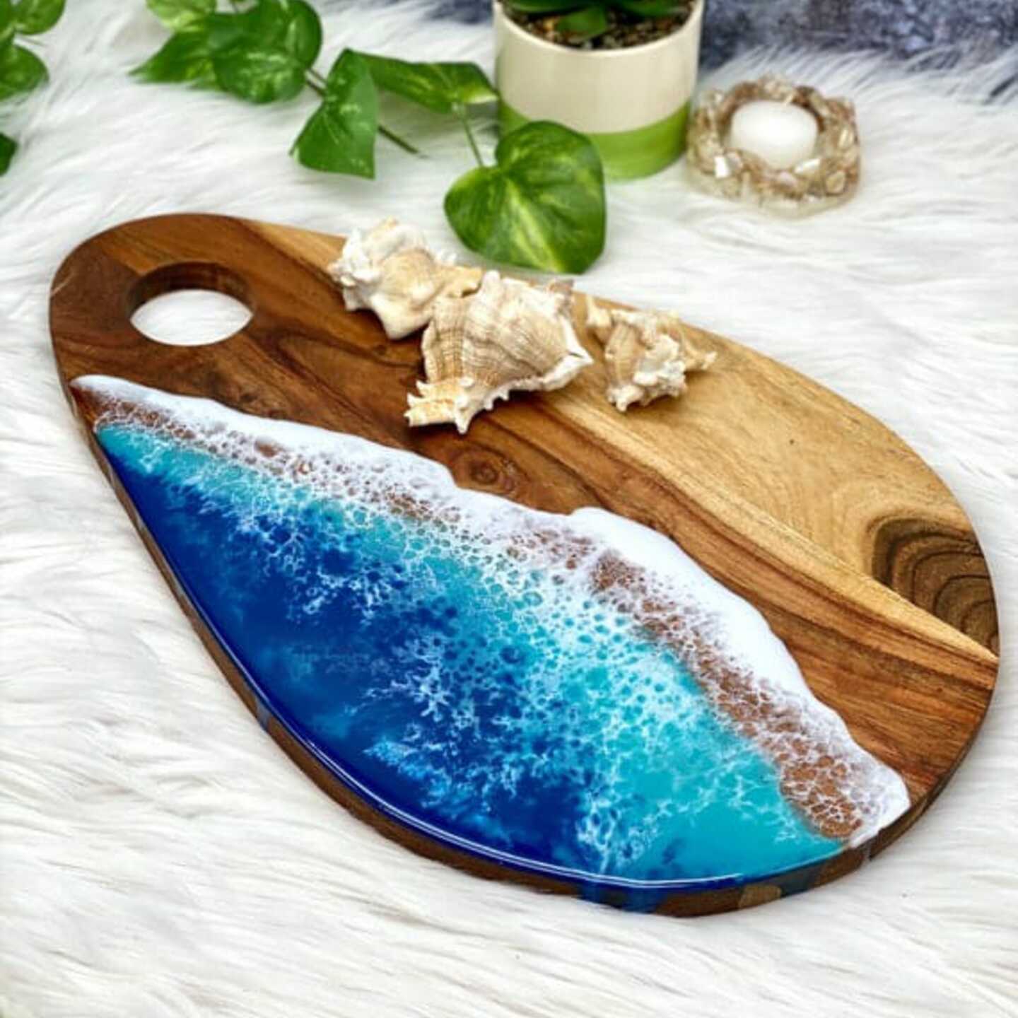 Wooden Epoxy Decorative Platter/Chopping Board