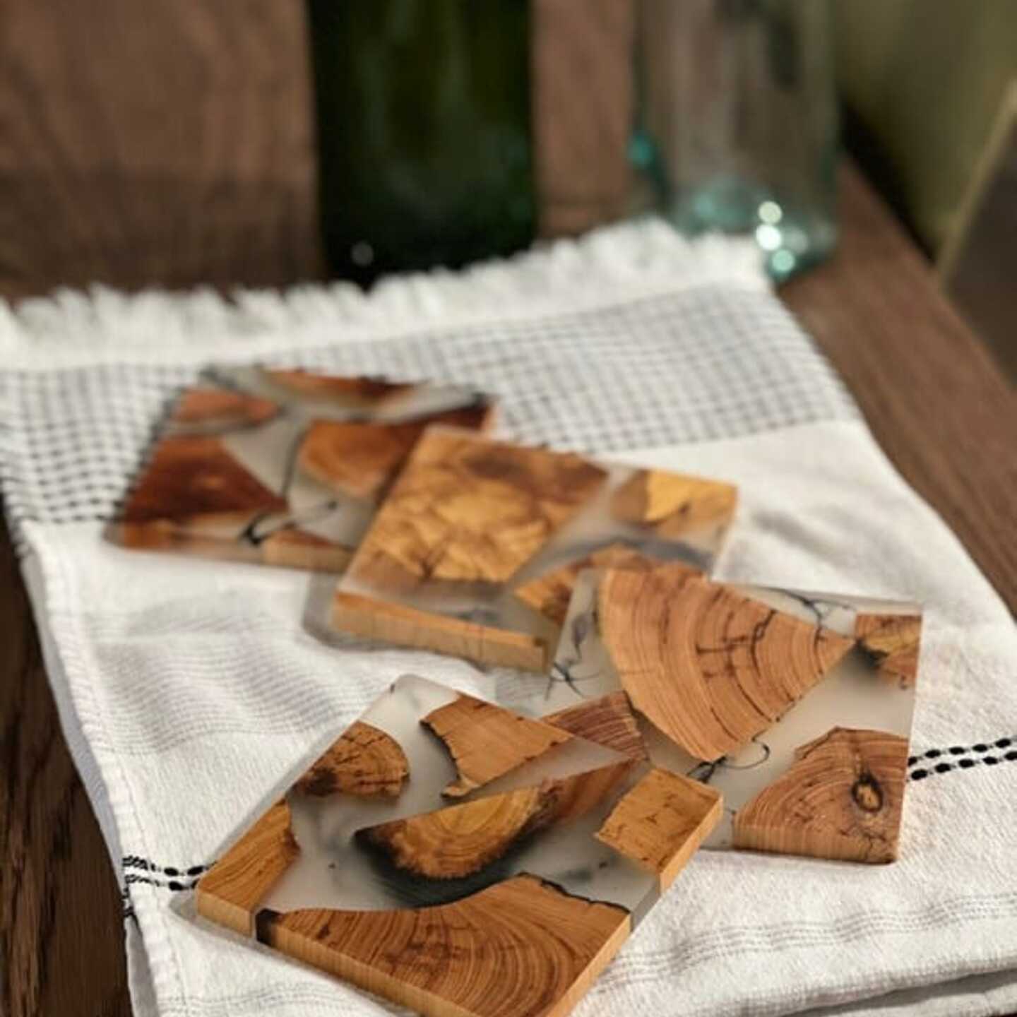 Wooden Resin Coaster