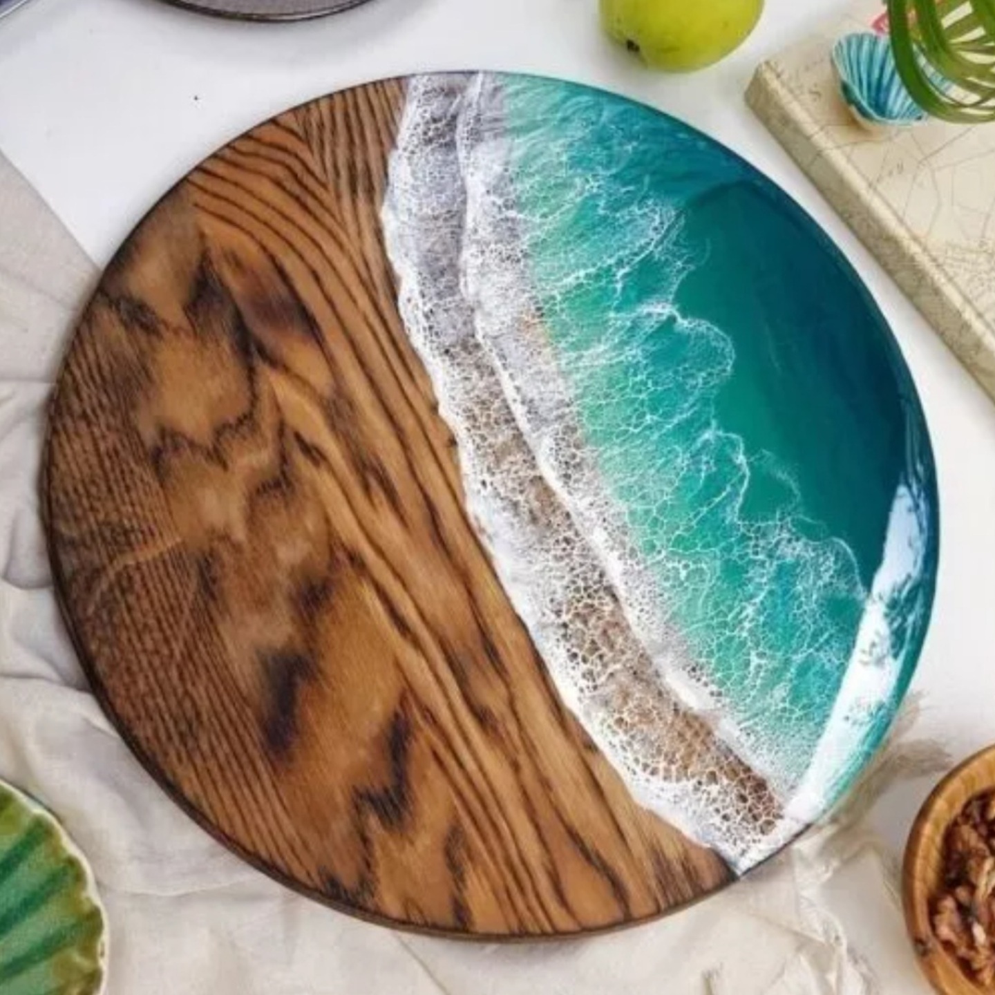 Epoxy Resin Wooden Chopping BoardPlatter