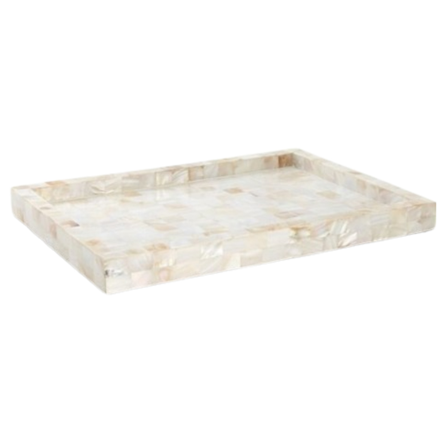 White Rectangular MOP Tray 