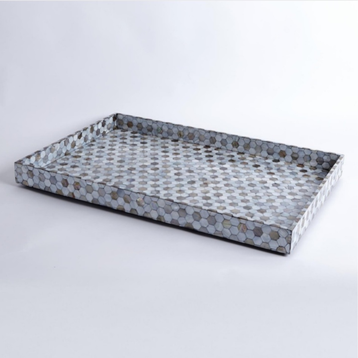 Black and White MOP Inlay Tray