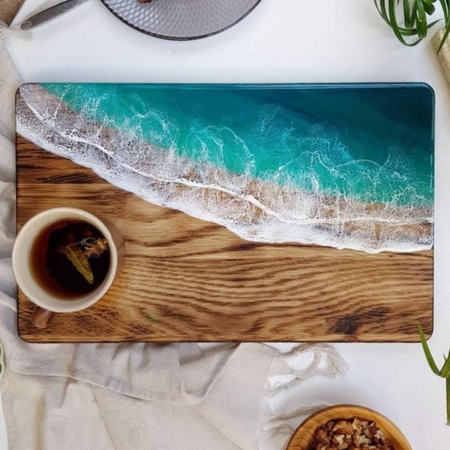 Epoxy Mango Wood Platter/Cutting Board