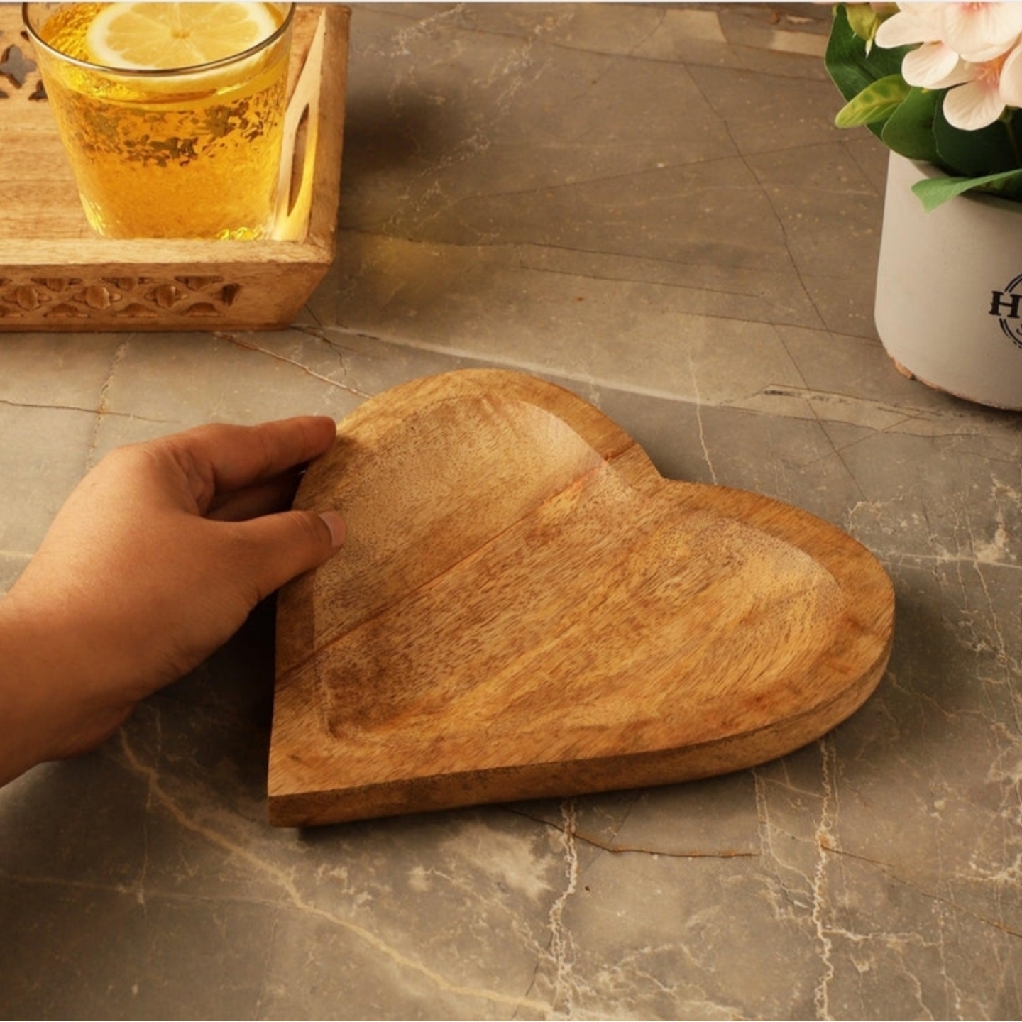 Wooden Cuore Platter