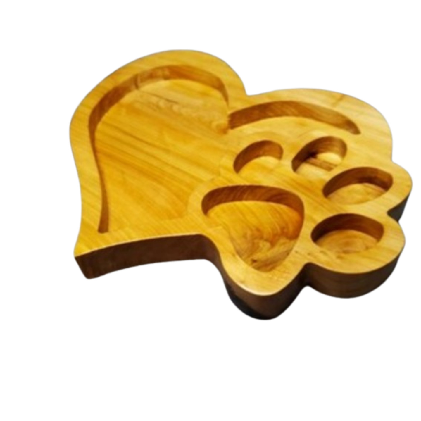 Mango Wood Heart Shaped Plate