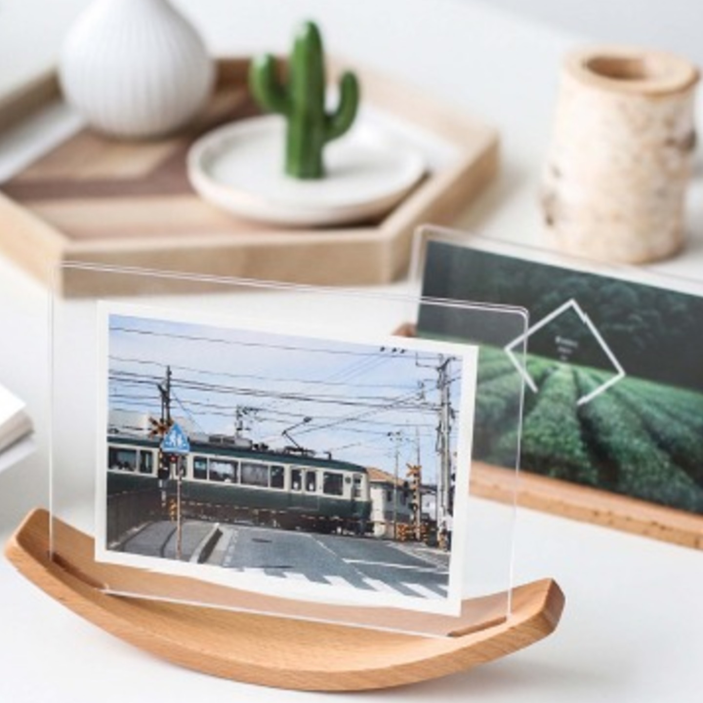 Boat Shaped Wooden Photo Frame