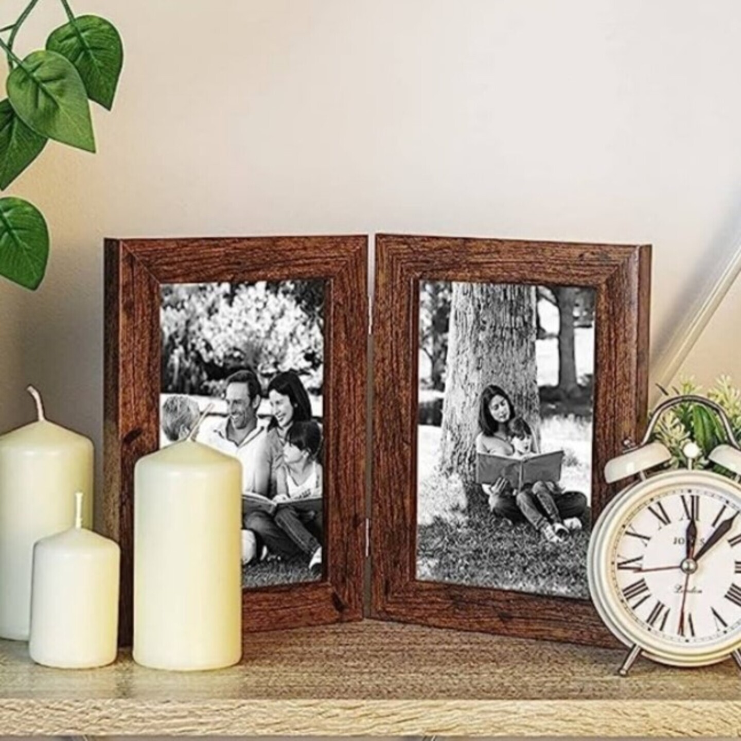 Folding Mango Wood Photo Frame