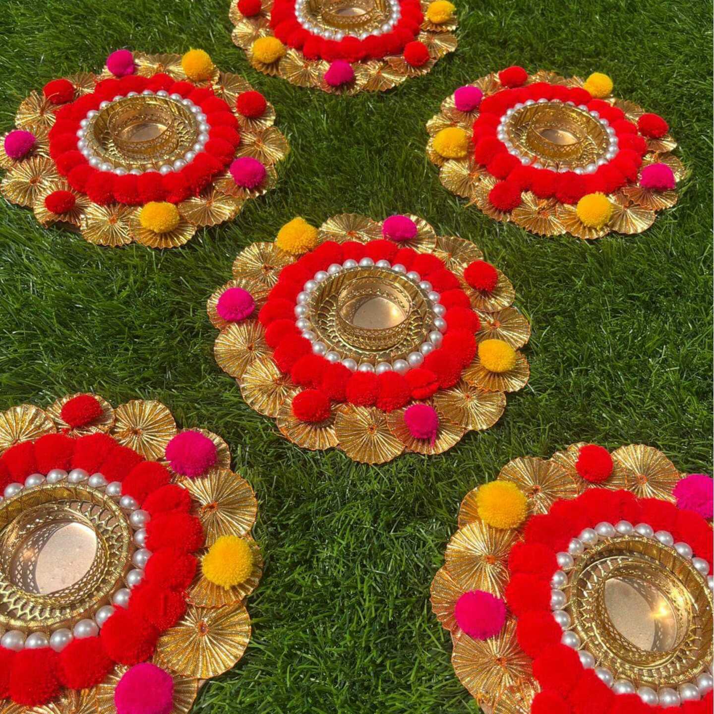 Decorative Colourful Candle Holder