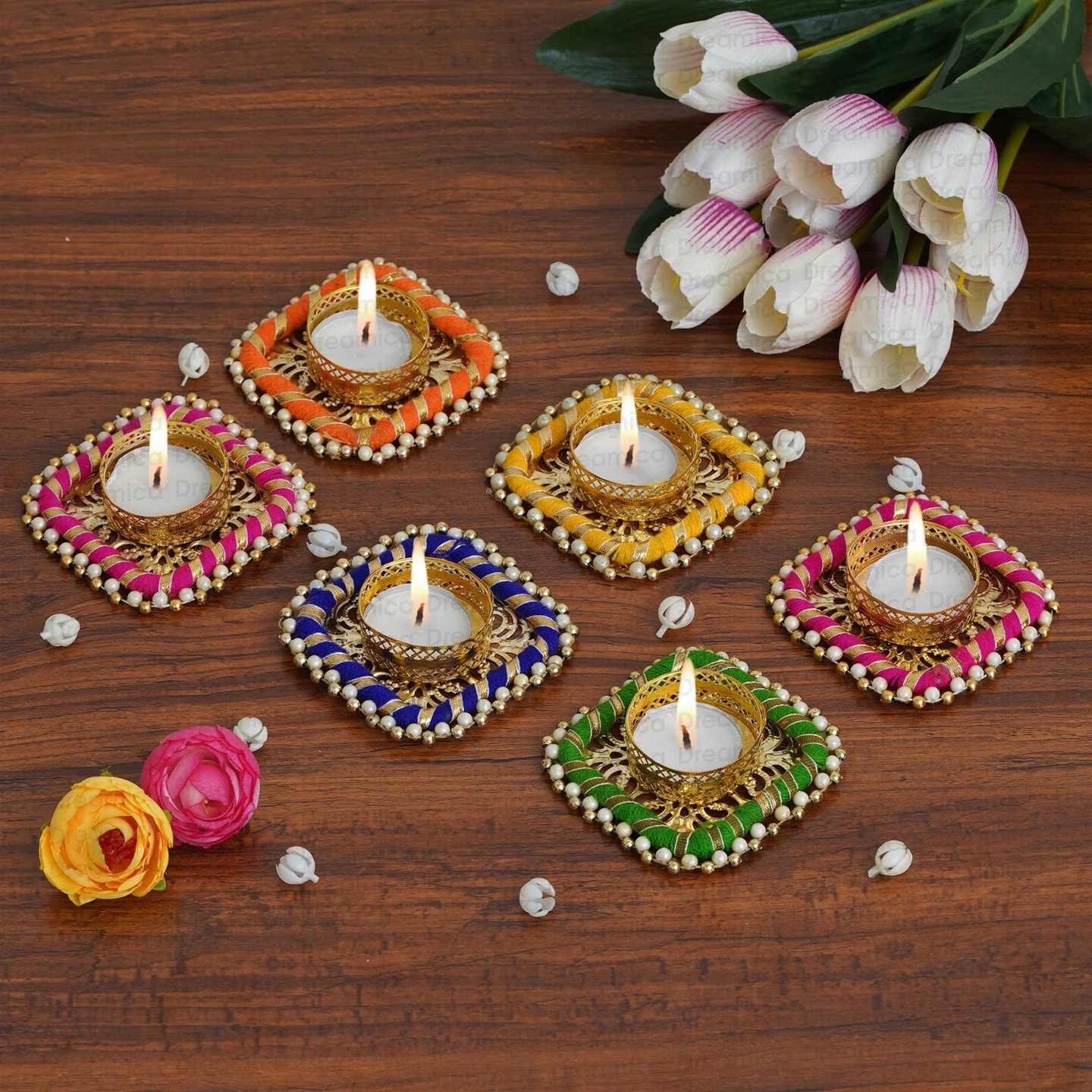 Square Decorative Candle Holder