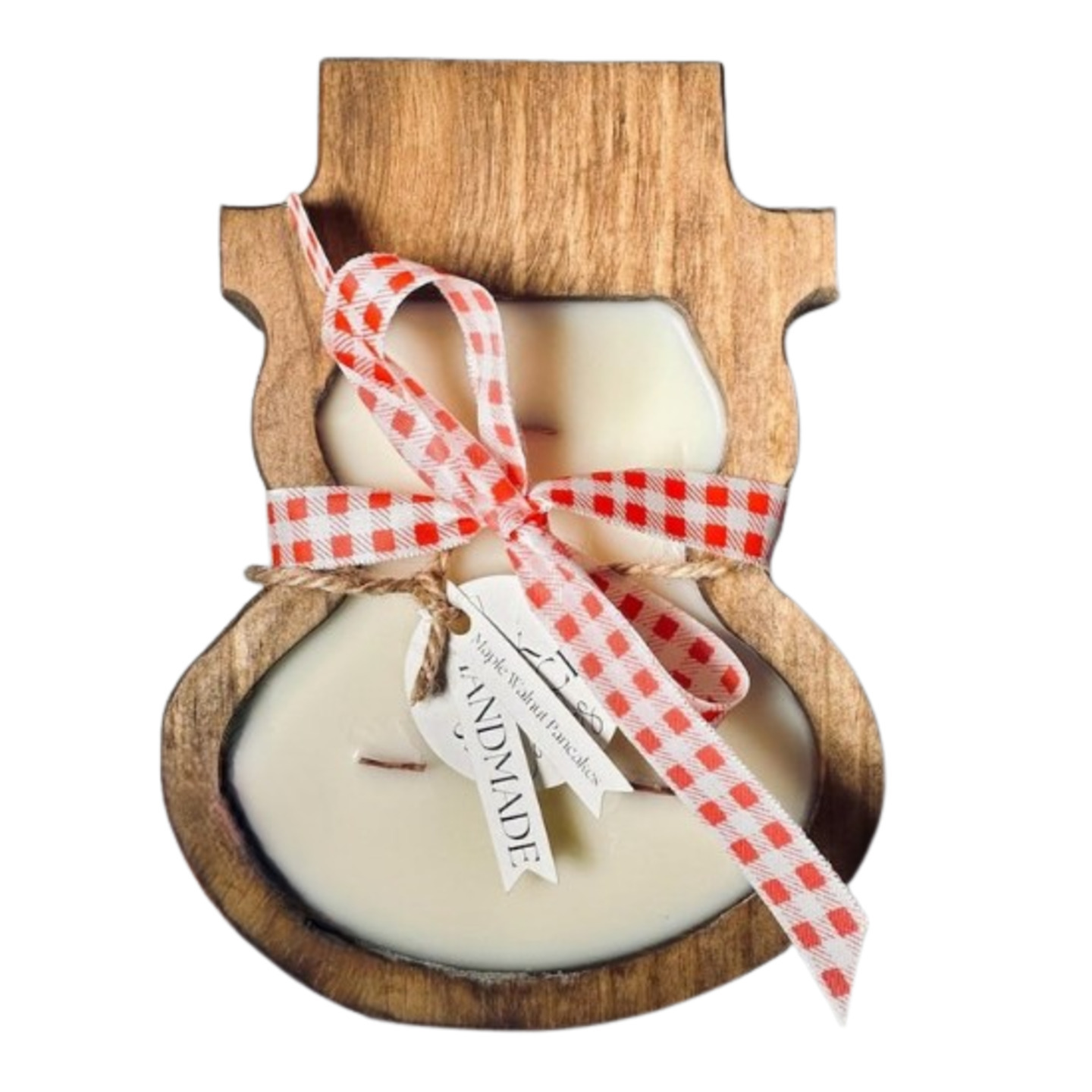Snowman Dough Bowl Candle with Wax