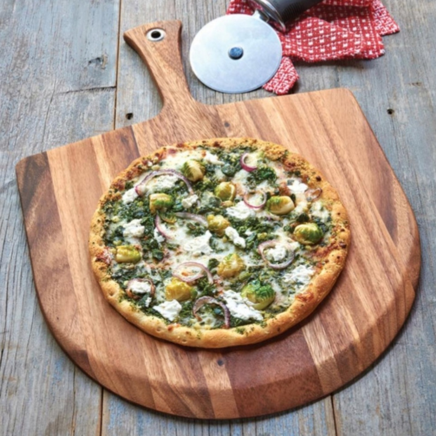 Wooden Gourmet Pizza Platter