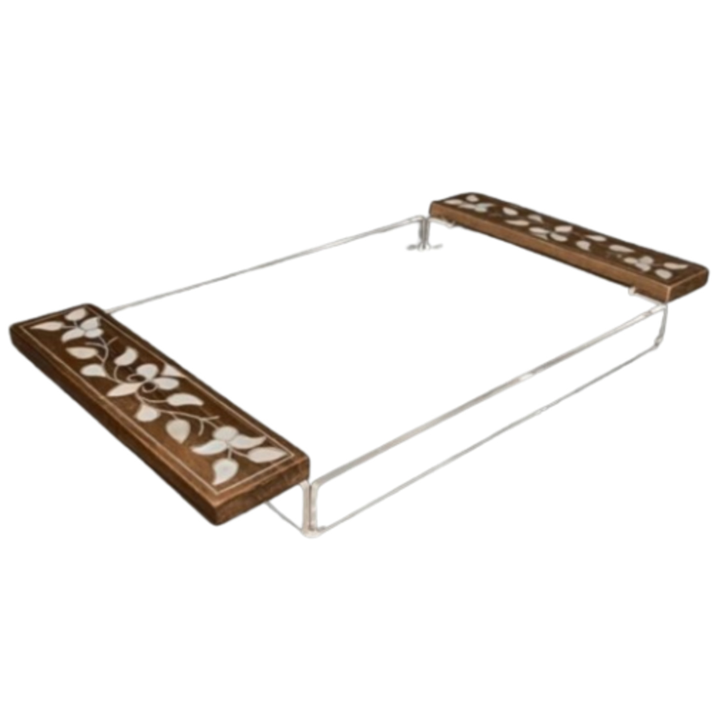 Acrylic Tray with Wooden Handle
