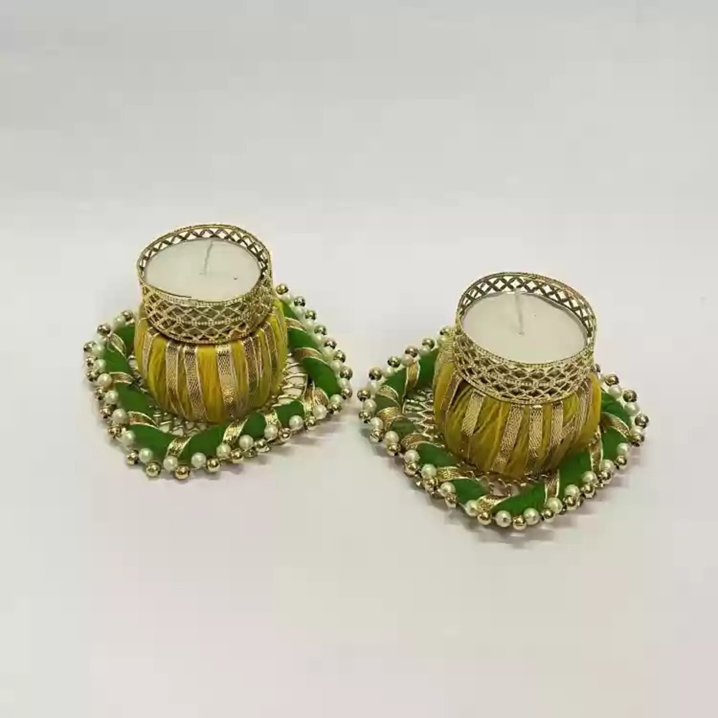 Drum Candle Holder GREEN