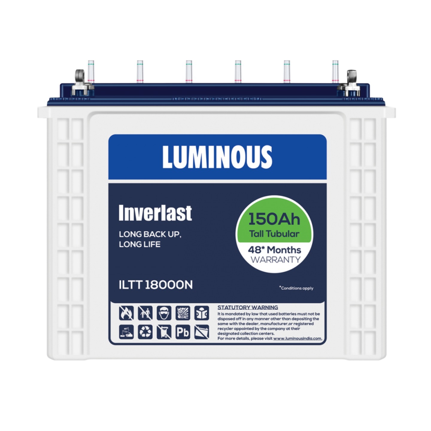 Luminous ILTT 18000N 150 Ah Tall Tubular
