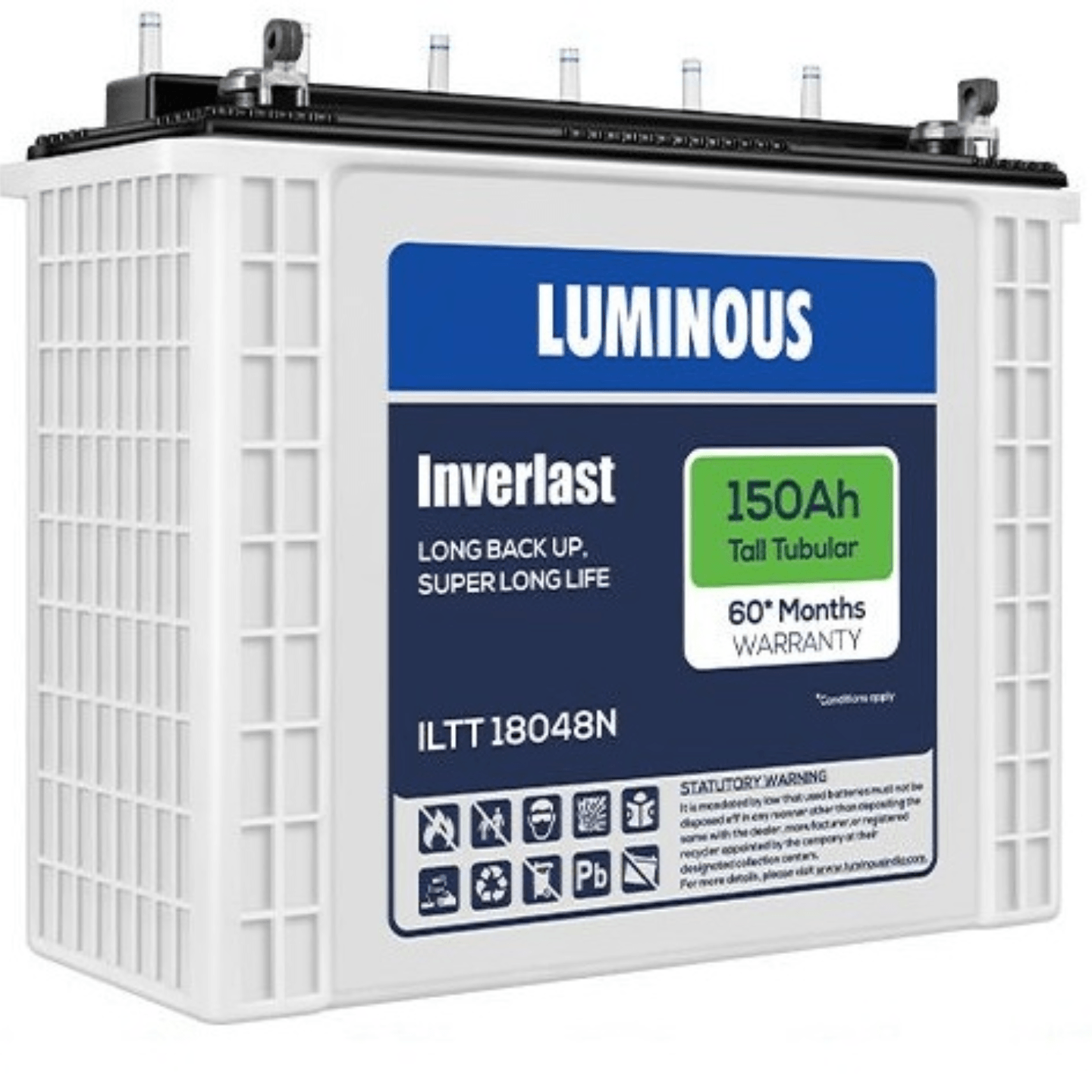 Luminous ILTT 18048N - 150AH Tall Tubular Battery