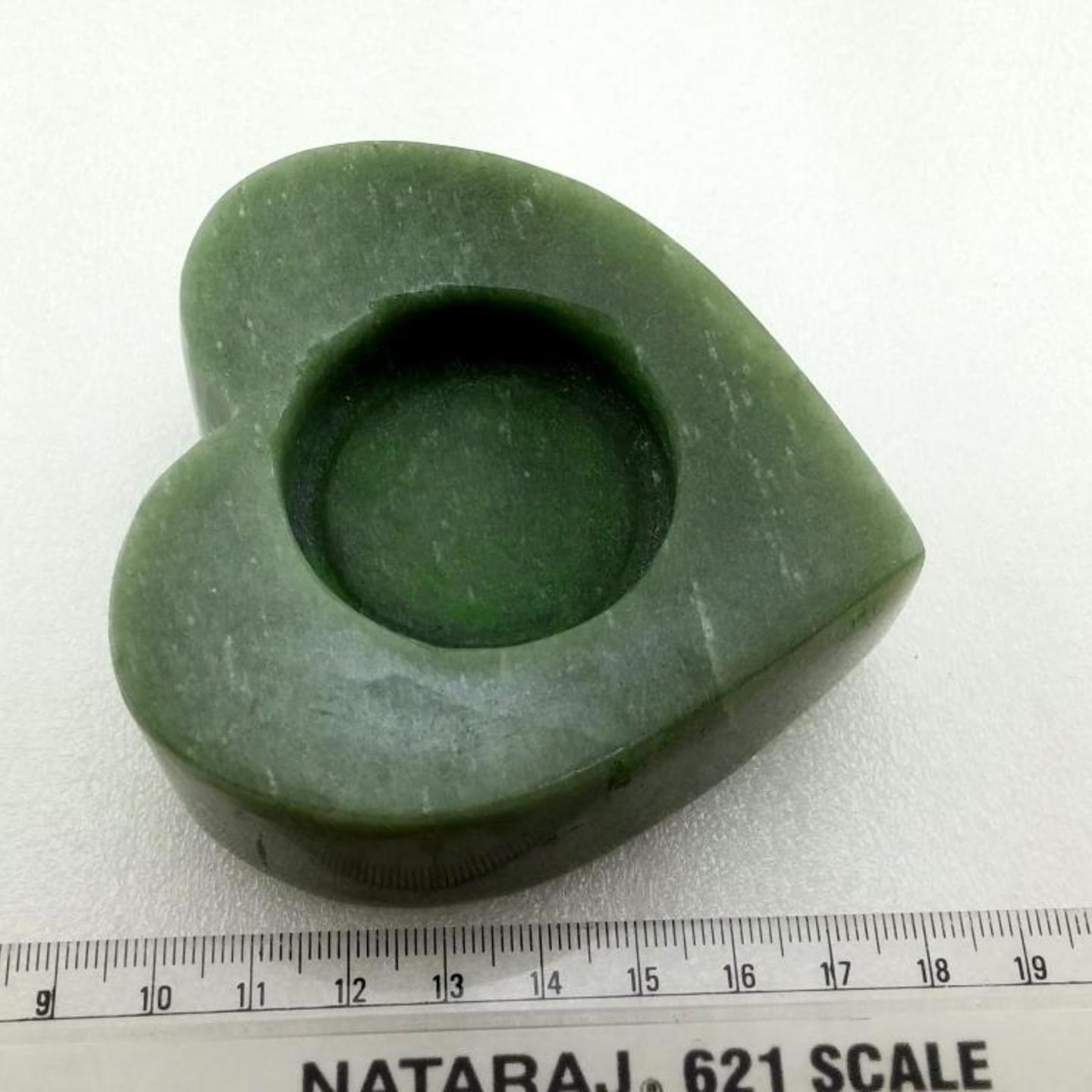 Heart shape T-Light stand in Green Aventurine