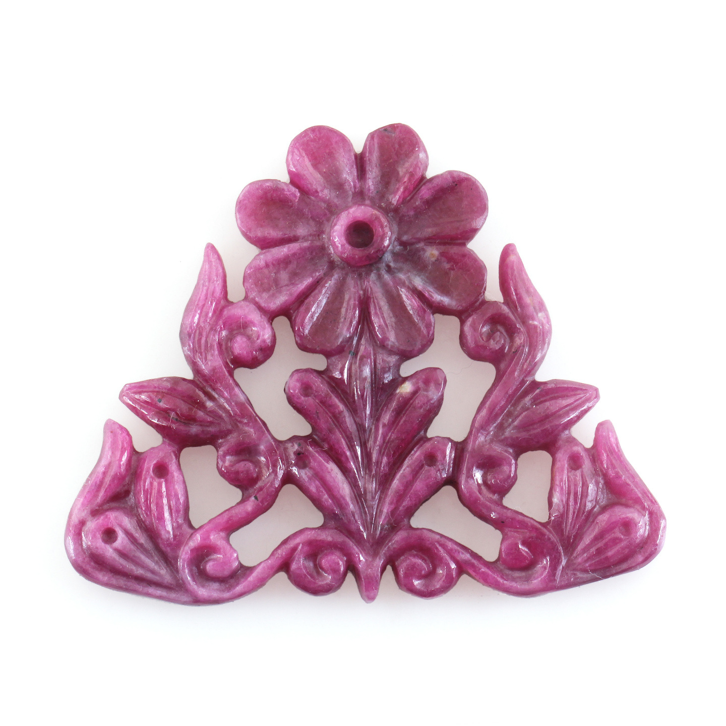 Natural Non treated Ruby Hand Carved 