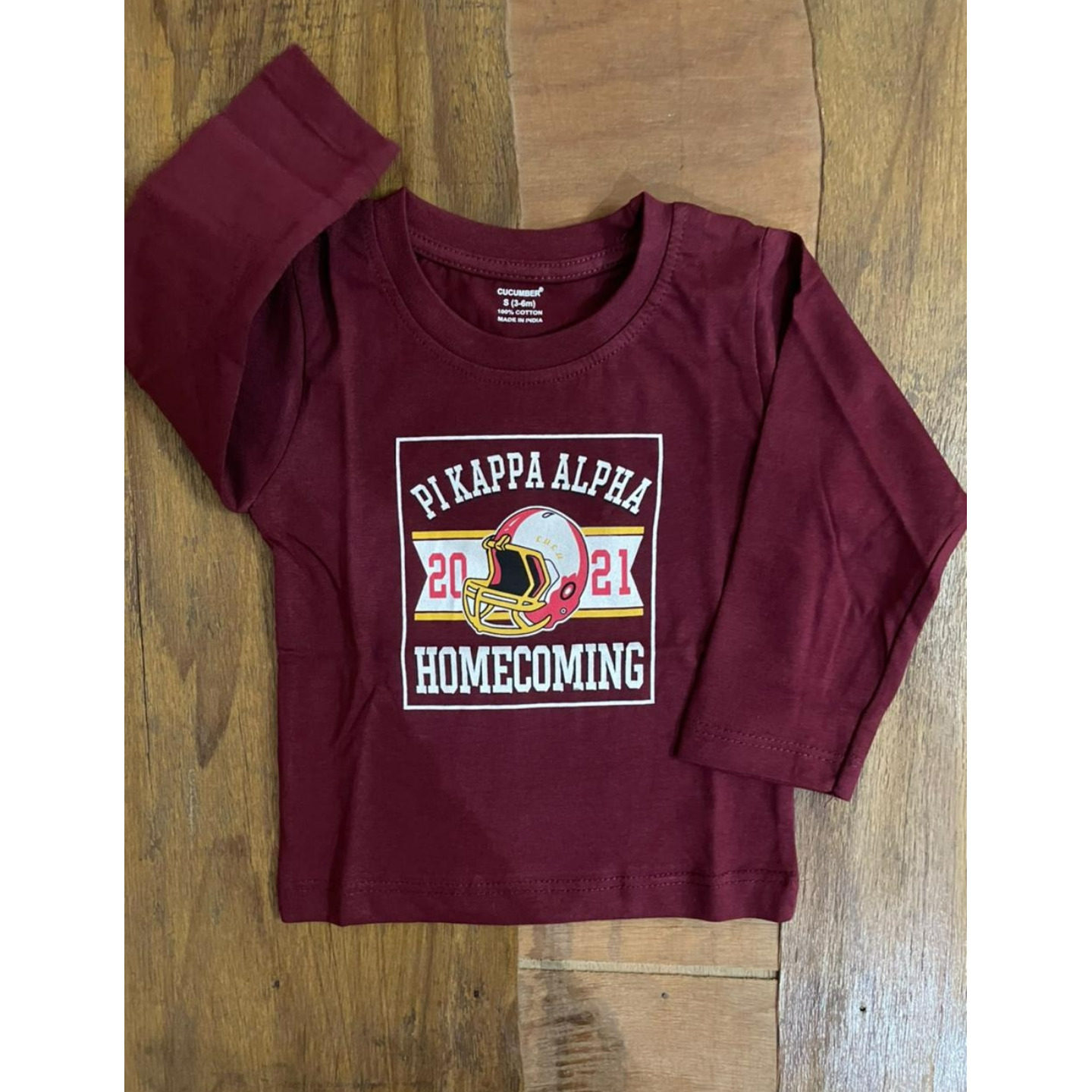 Cucumber Full Sleeves T-Shirts Made In India 0 to 3 Years