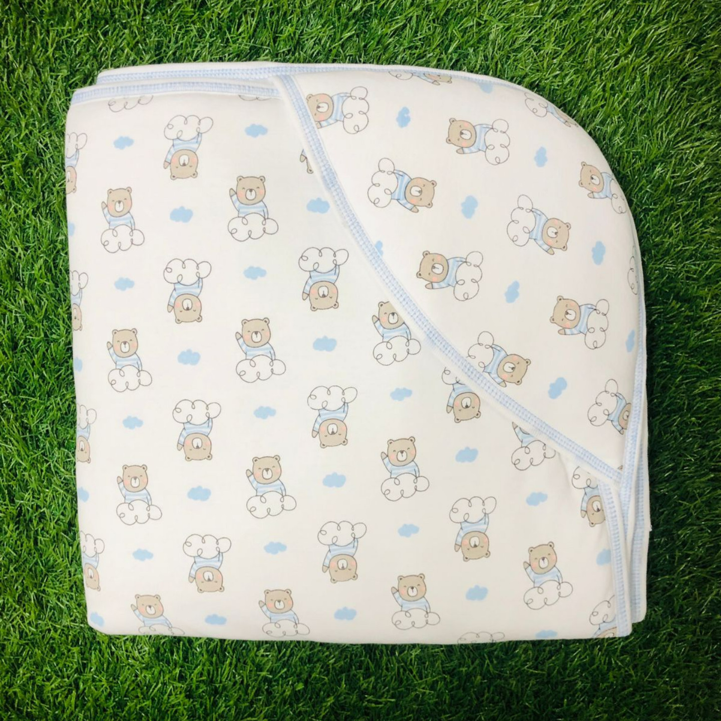 NewBorn Infant Cradle Togs Hooded Blanket with Polyfill (Newborn babies)