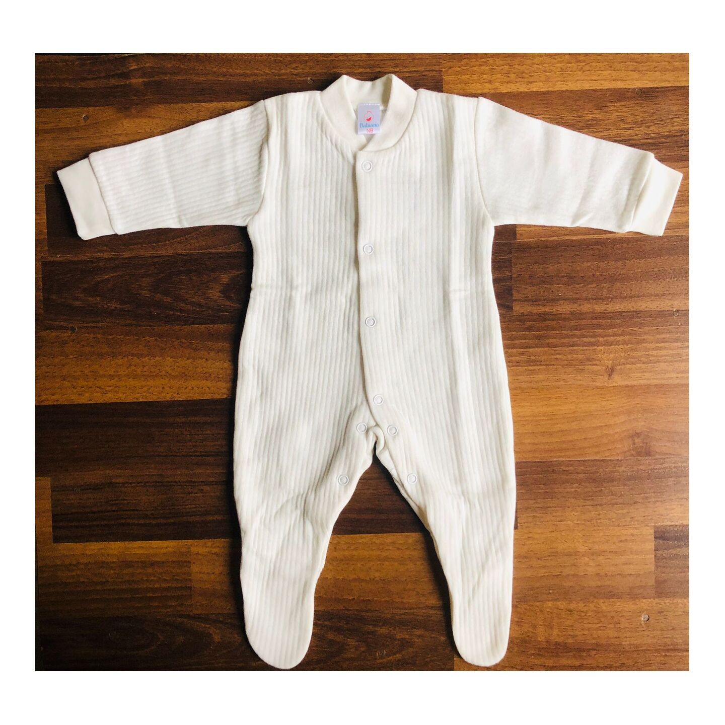 Babiano Thermal Romper Full with Booties 1 to 2 Years White