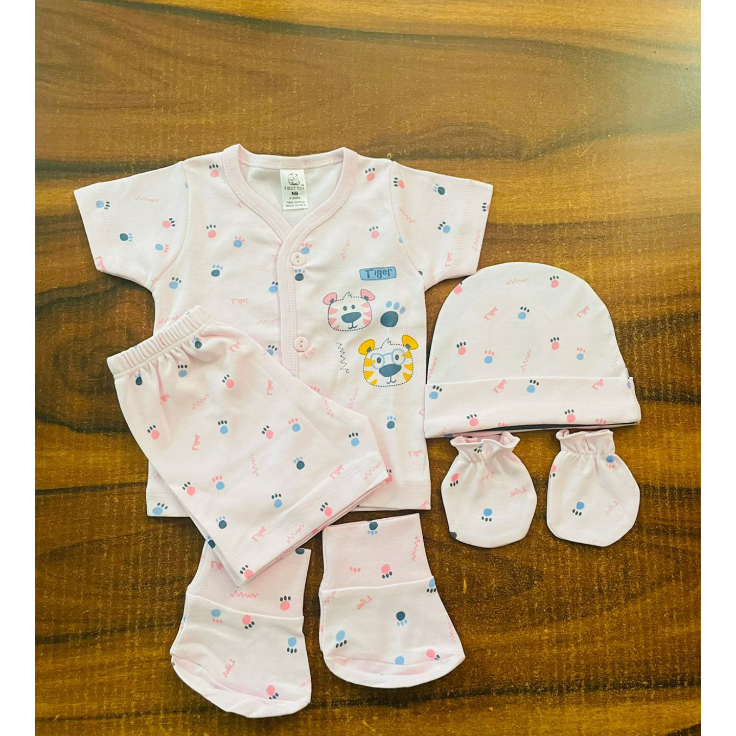 First Toy 5 pcs Gifting Set Peach Newborn 0 -3 months