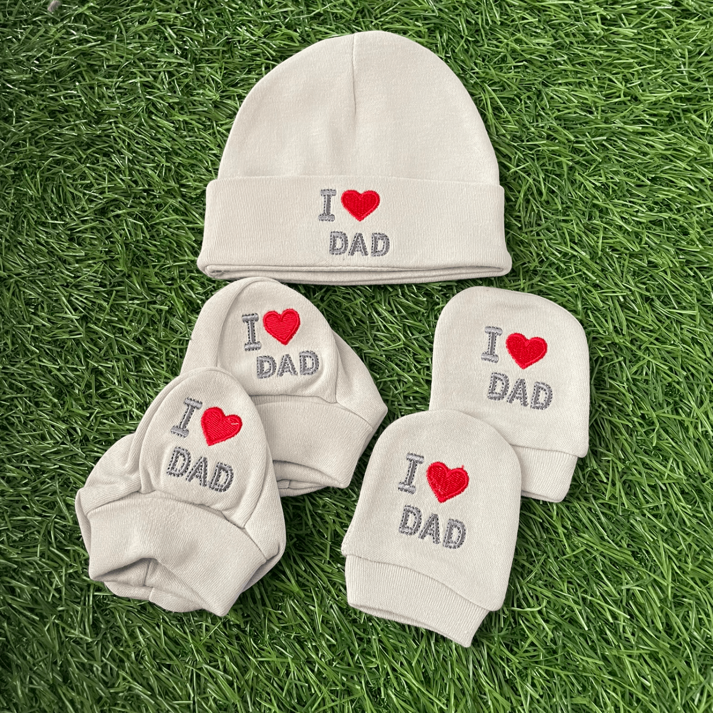 Cradle Togs Newborn Baby Cap Mitten Booties Set