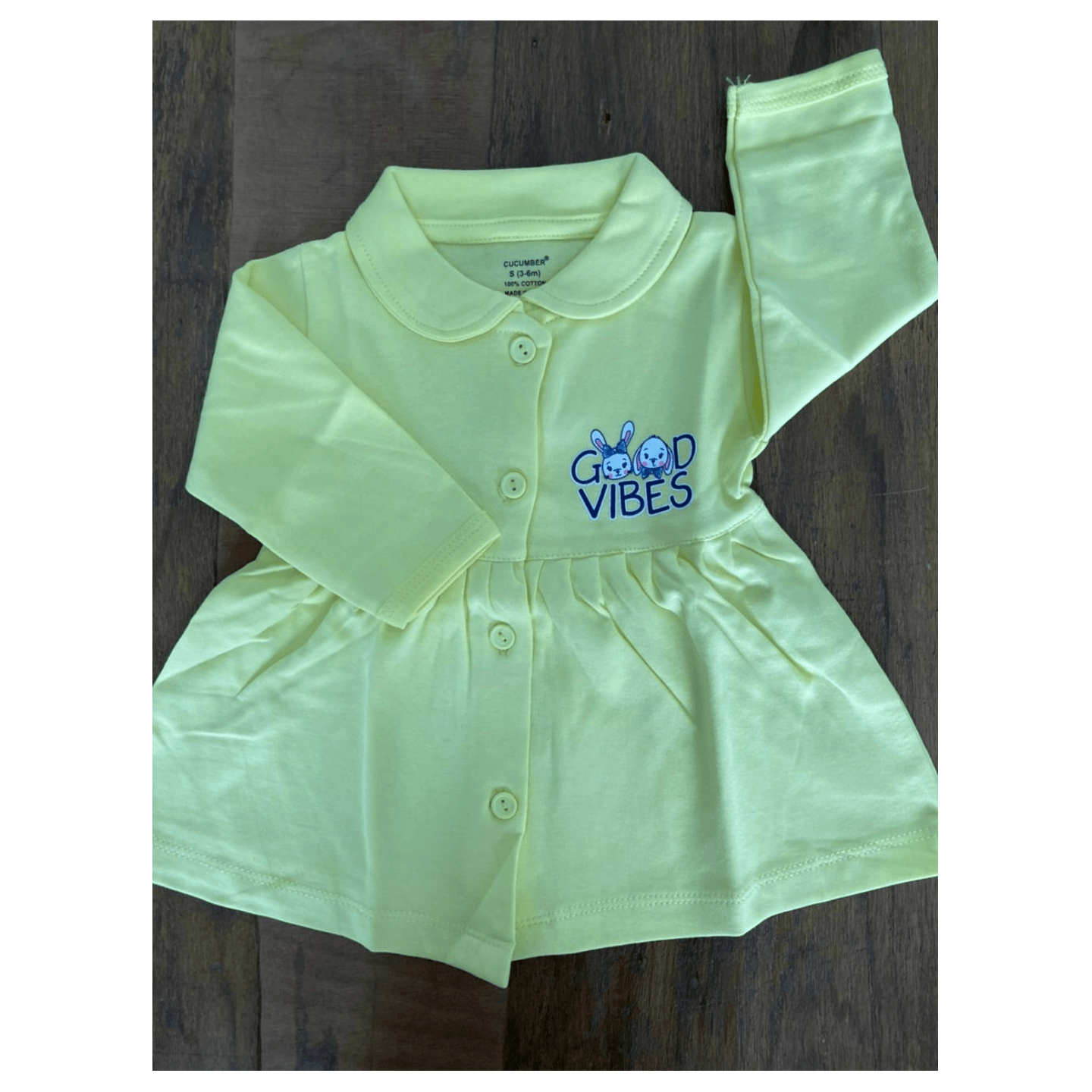 Newborn Baby Infant Kids Cucumber Frock Rs 240 only Made In India 0 to 6 Months