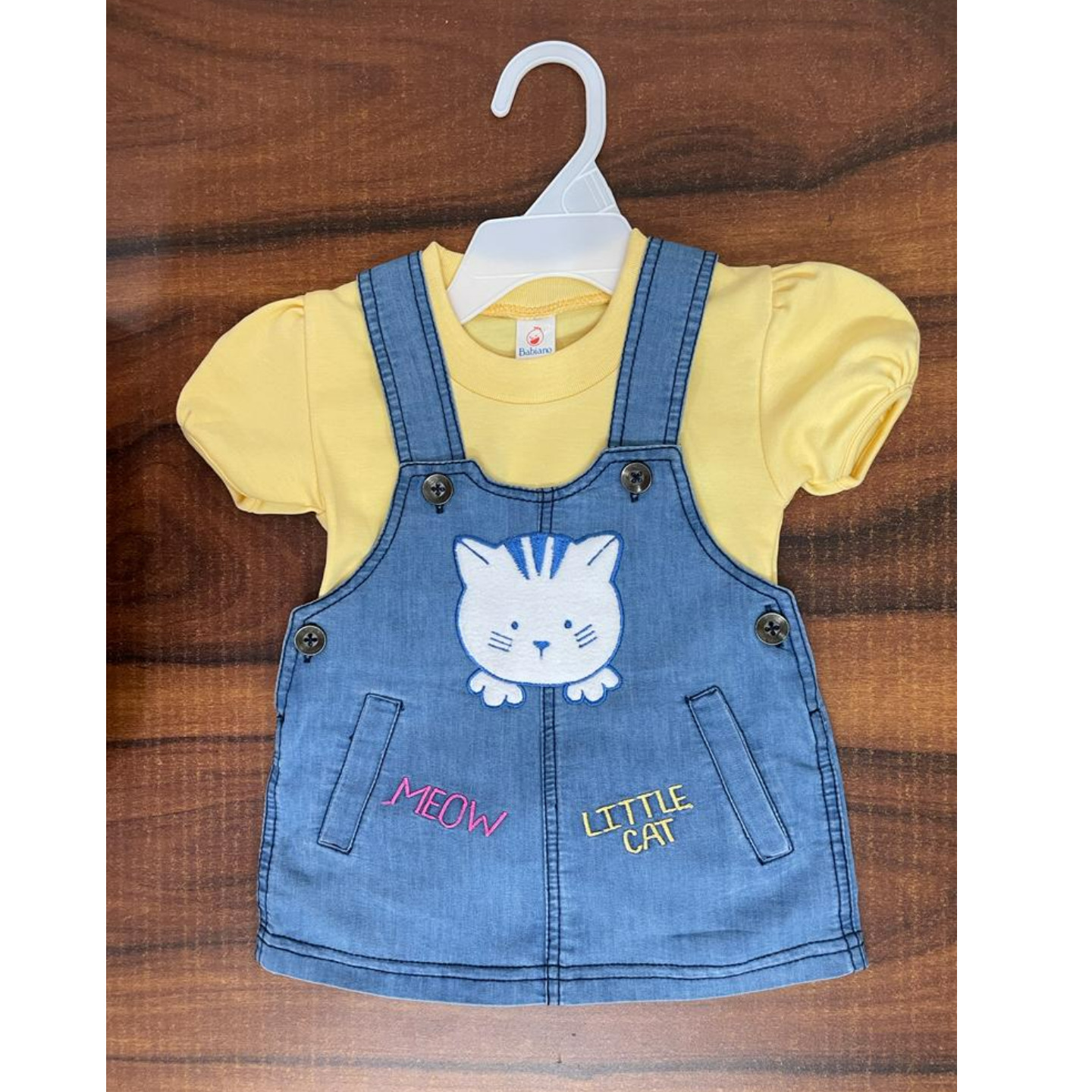 Babiano Girls CAT PINAFORE SET RS 675 Only Made In India 3 Months to 3 Years