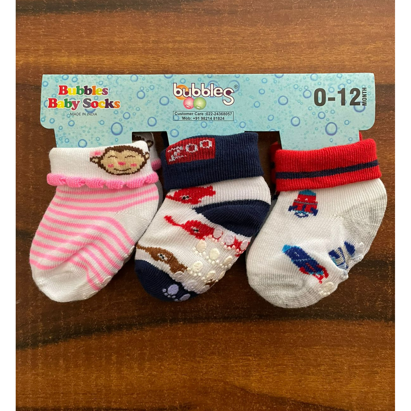 Bubbles Baby Socks New Born to 12 Months Rs 250 Only Pack of 3