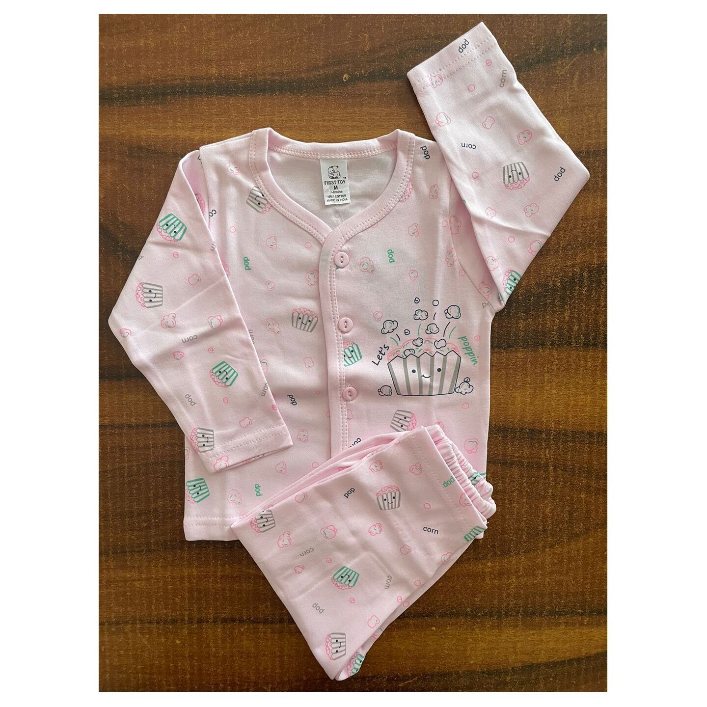 Newborn Infant Kids Cucumber Full Sleeves SetsNight Wear Set upto 6 Months Rs 310