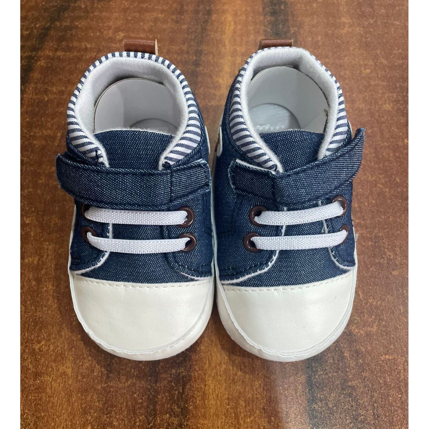 Mee Mee Baby Shoes 0 to 12 Months Blue and White