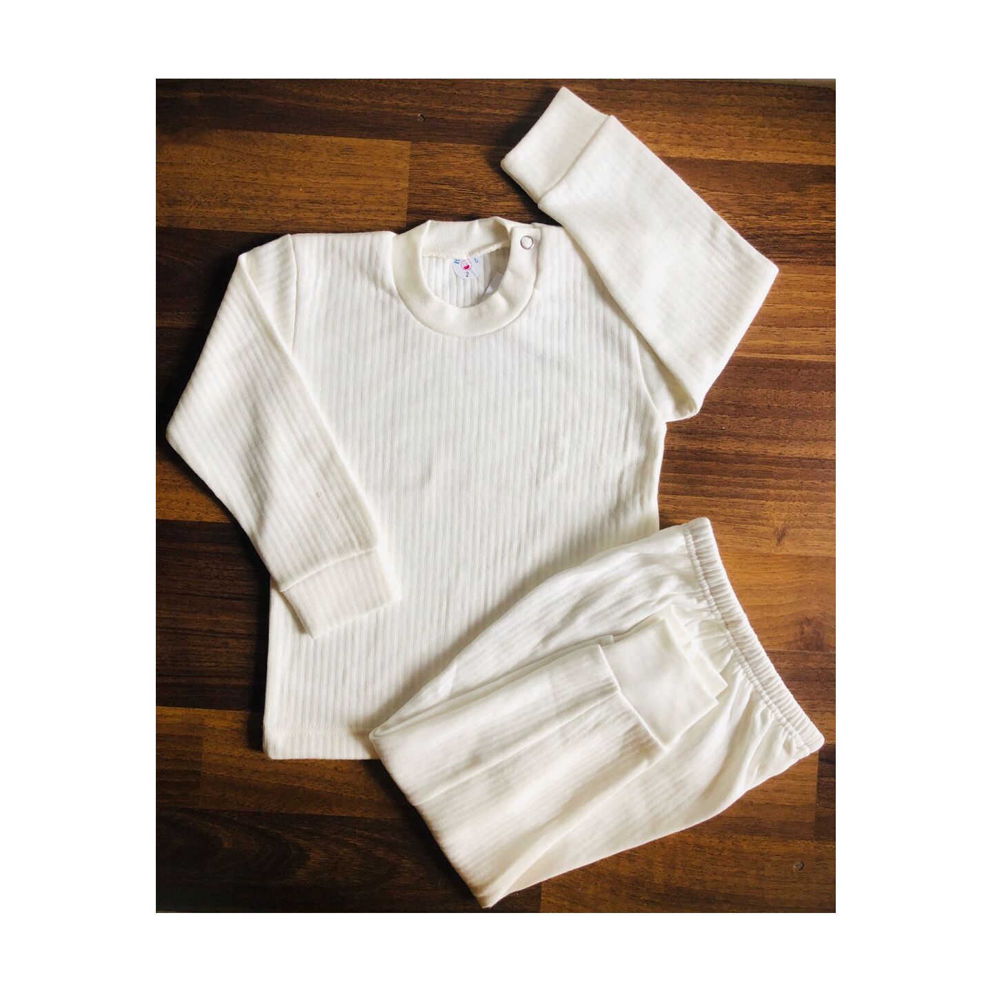 Babiano Thermal Full Sleeves Set (2 to 3 Years) White