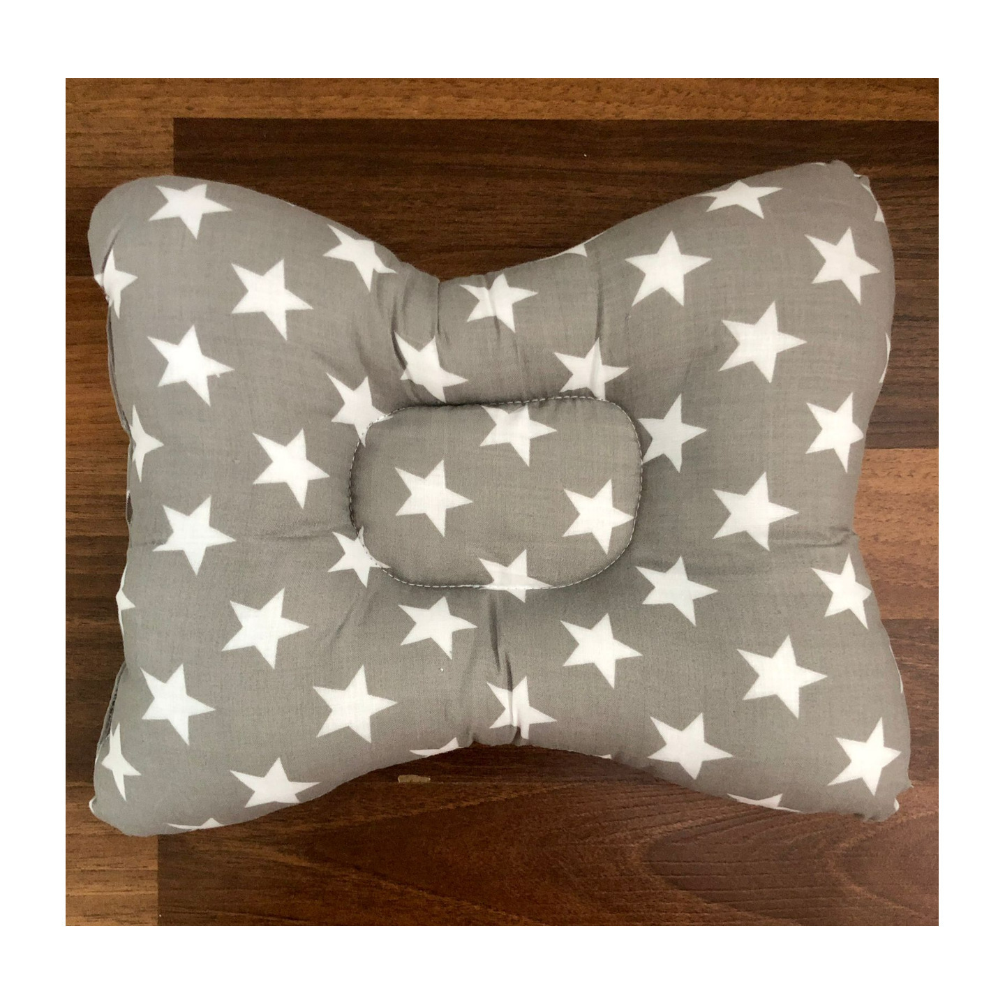 BabyNeeds Pillow New Born Babies Grey Stars Can Use till 1 Year