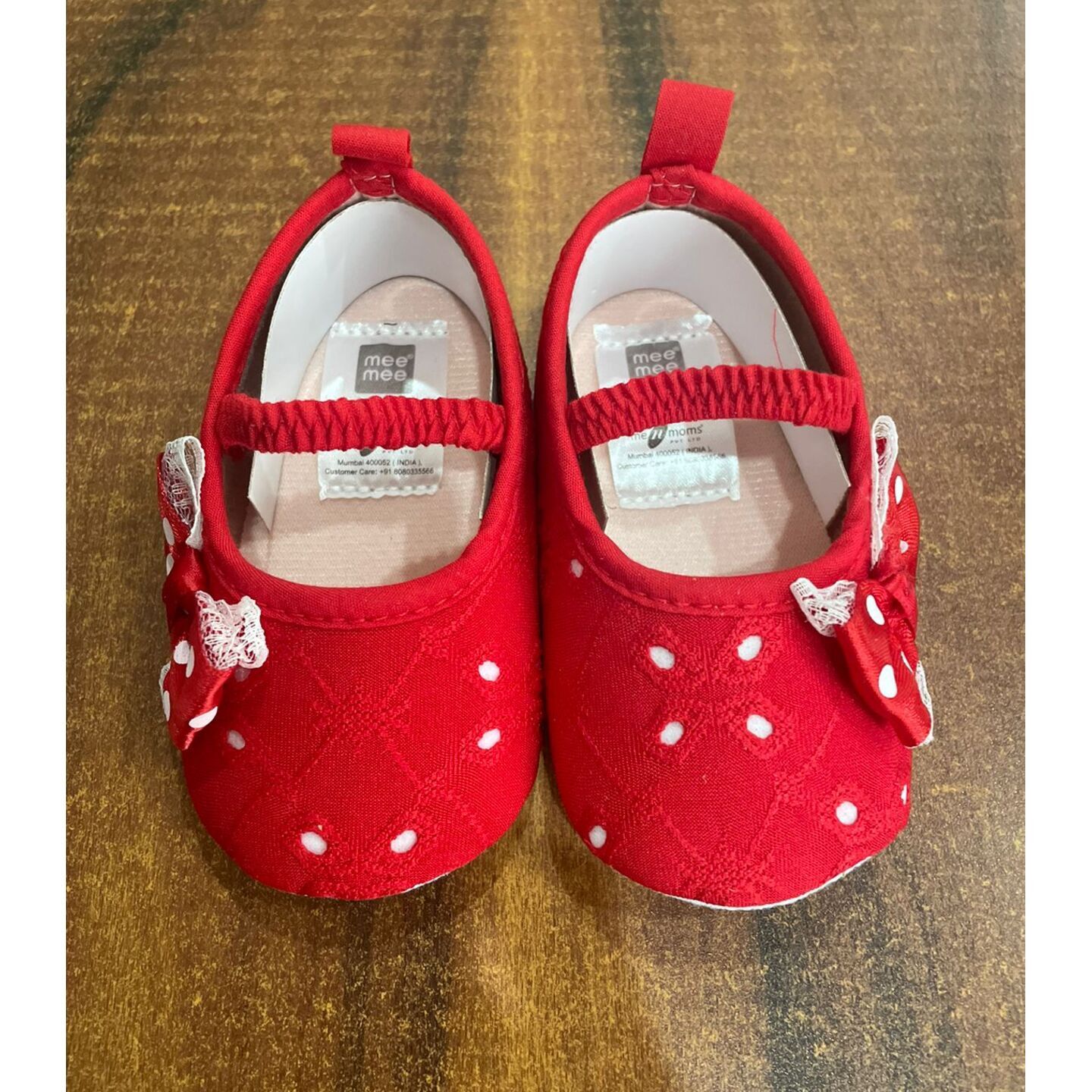 Mee Mee Baby Shoes 0 to 12 Months Red