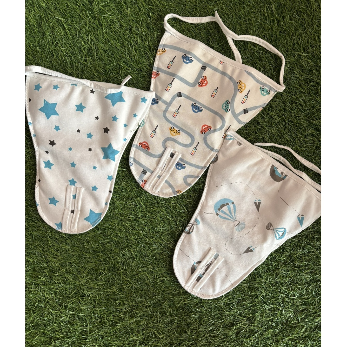 Billy Bum pre-mature cotton Organic Padded Polyfill Nappies Pack of 3