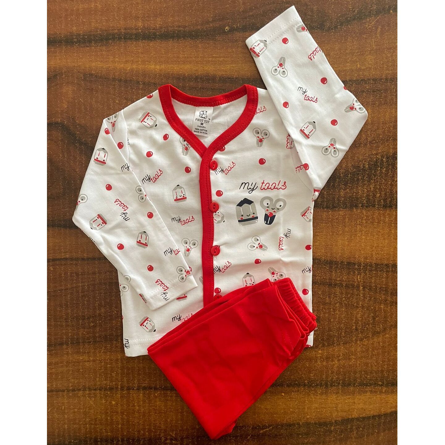 Newborn Infant Kids Firs Toy Full Sleeves SetsNight Wear