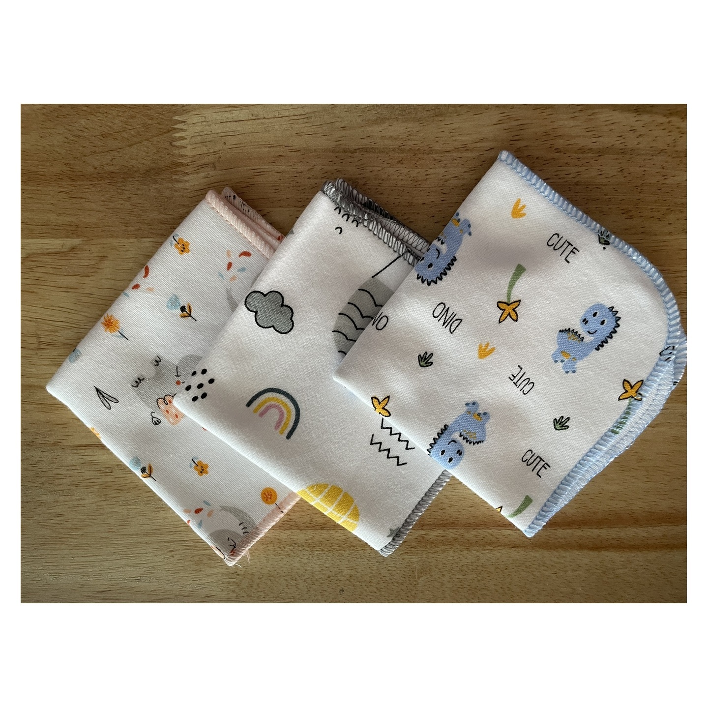 Cradle Togs Newborn Baby Infant Kids HankyNapkins Pack of 3 Small Rs 190