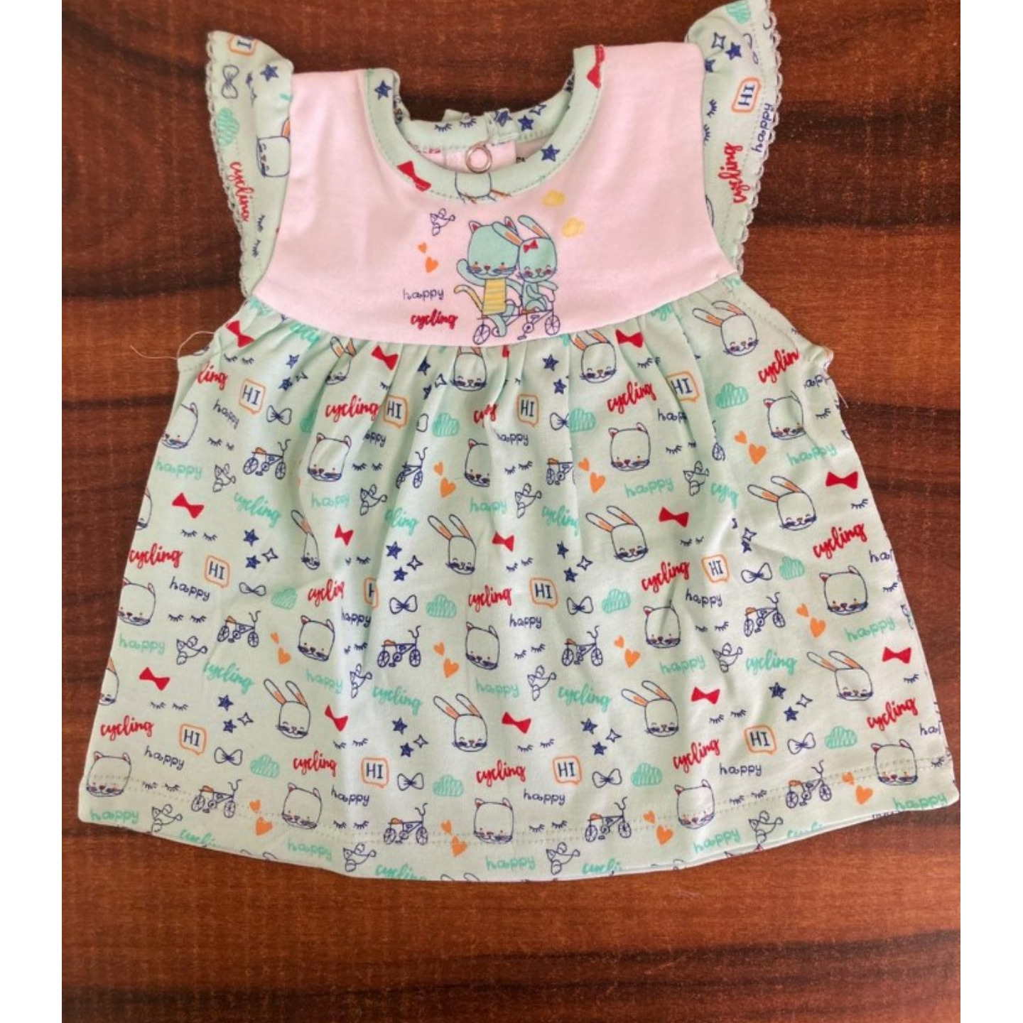 Cucumber Frock Rs 230 Only Made in India 0 to 12 Months