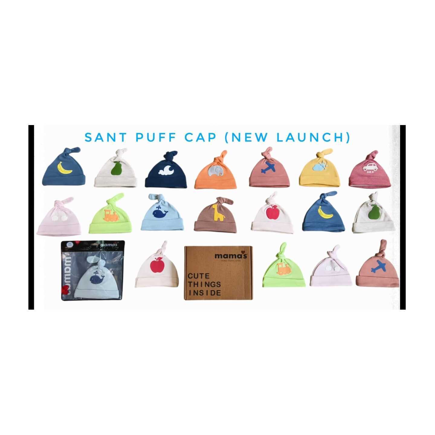 Mama's Santa Puff Cap Just Born Size 
