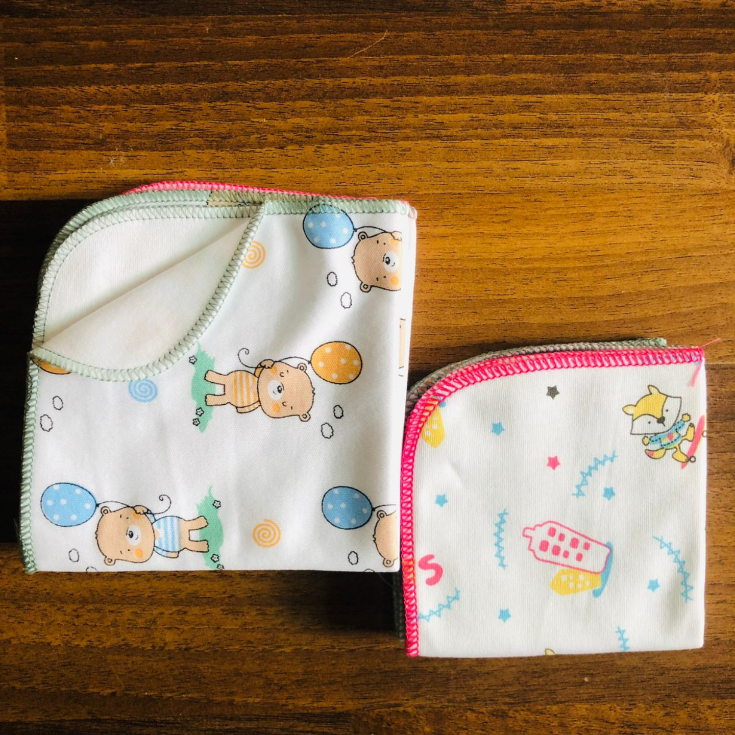 Cradle Togs Newborn Baby Infant Kids Hanky/Napkins Pack of 3 Small