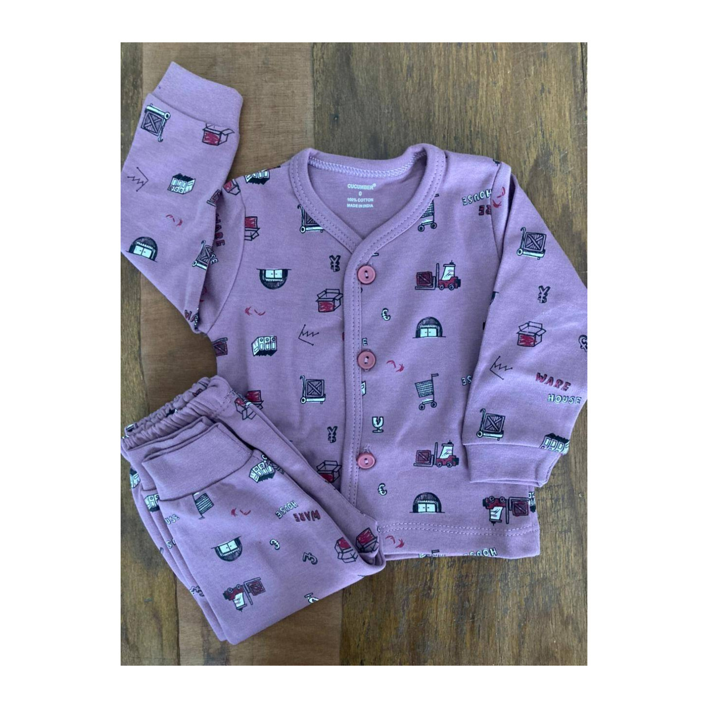 Cucumber Full Sleeves Pyjama Set Rs 270 Made In India New Born Size