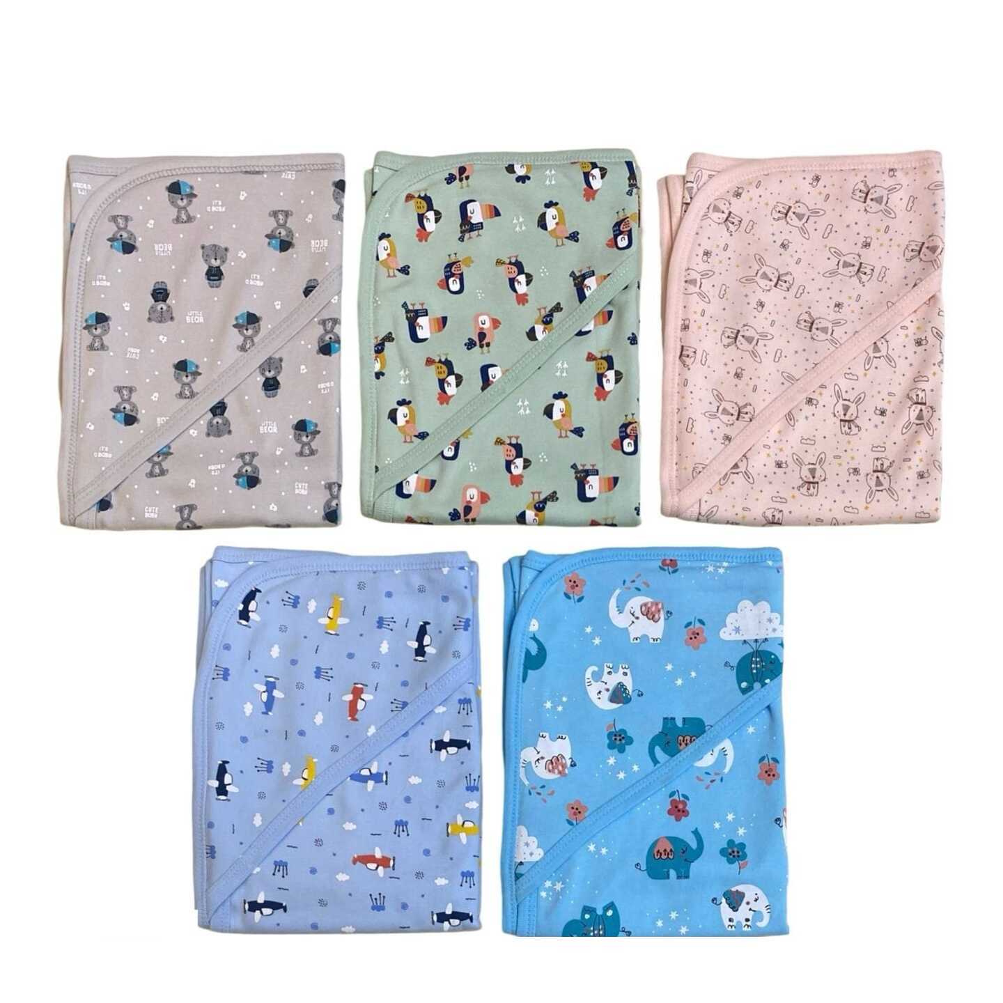 Cradle Togs Newborn  Infant Cotton Hosiery Hooded Sheets