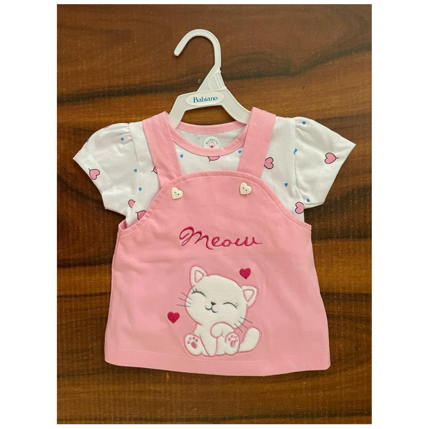 Babiano Girls Meow PINAFORE SET Rs 520 Only Small to 1.5 Years Size